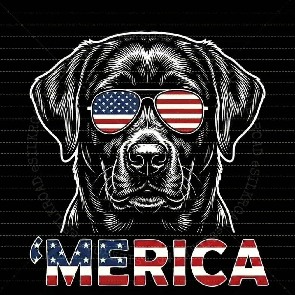 "Patriotic Pups" 4th of July Dog Lover T-Shirt