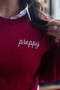 Preppy Crewneck Sweatshirt