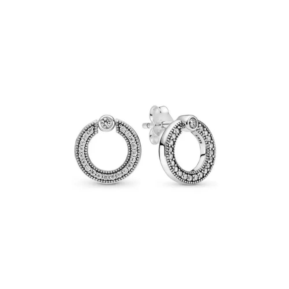 925 Sterling Silver Stud Earrings Set | Butterfly Snowflake Heart Moon Jewelry Gift