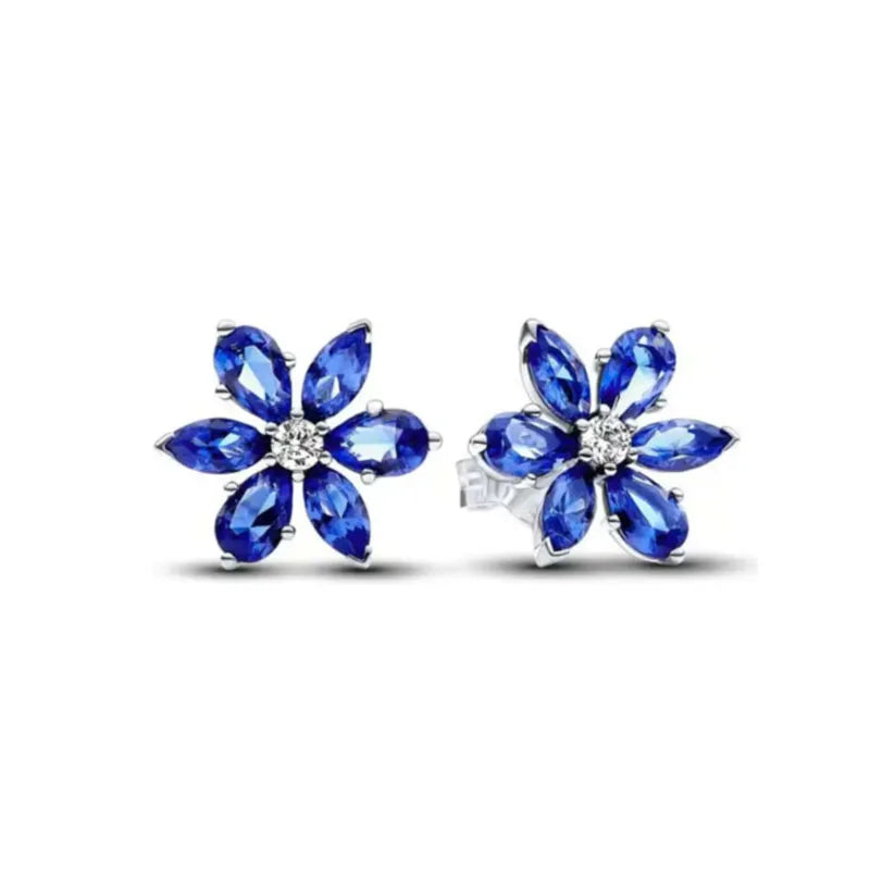 925 Sterling Silver Stud Earrings Set | Butterfly Snowflake Heart Moon Jewelry Gift