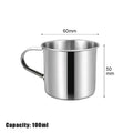 Stainless Steel Coffee Mug | Portable Camping Cup with Handle for Travel and Home