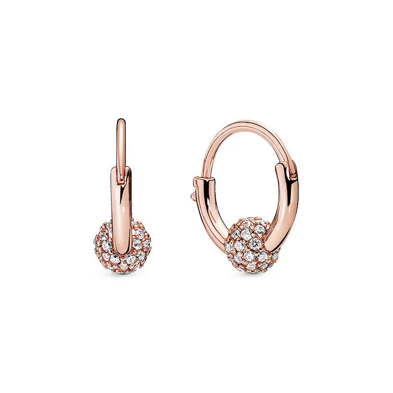 925 Sterling Silver Snowflake Heart Earrings | Fine Stud Earrings for Women