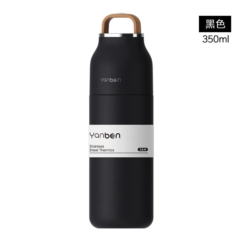 500ml Double Wall Stainless Steel Insulated Thermos Cup | Portable Outdoor Sports Tumbler