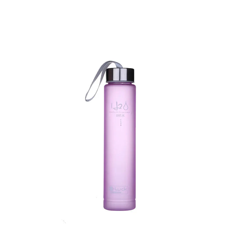 Frosted Plastic Water Bottle | Portable Leak-Proof Sport Drinkware