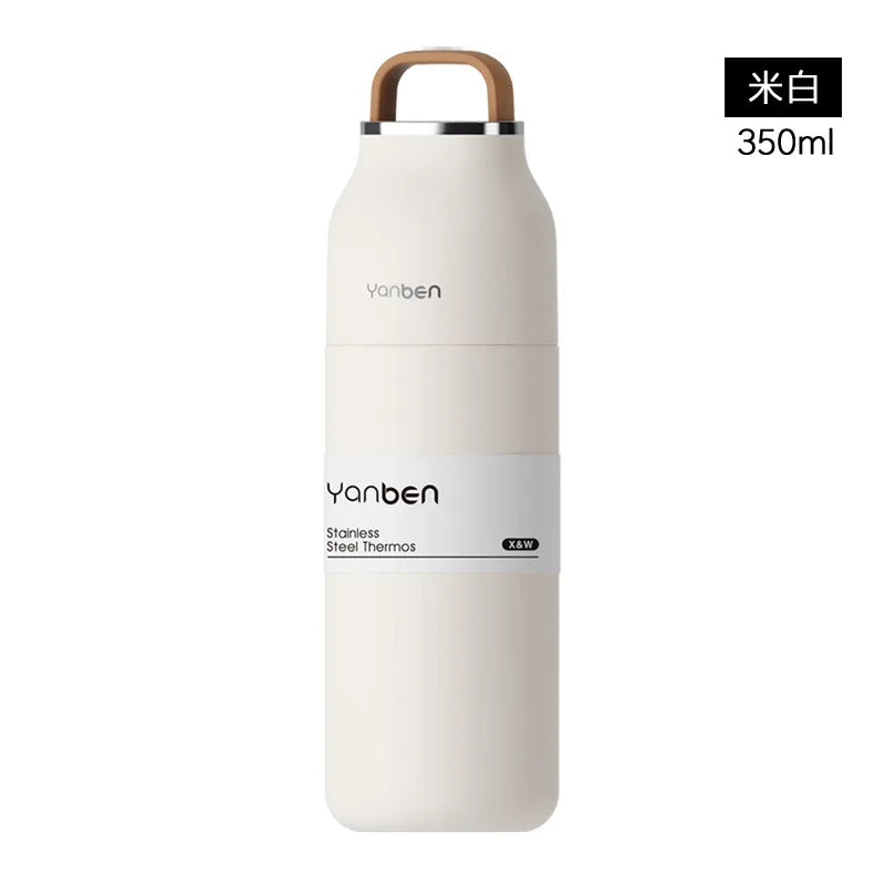 500ml Double Wall Stainless Steel Insulated Thermos Cup | Portable Outdoor Sports Tumbler