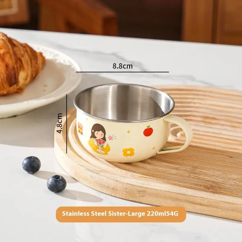80/220ml Stainless Steel Kids Water Cup | Anti-Scalding Mini Mug