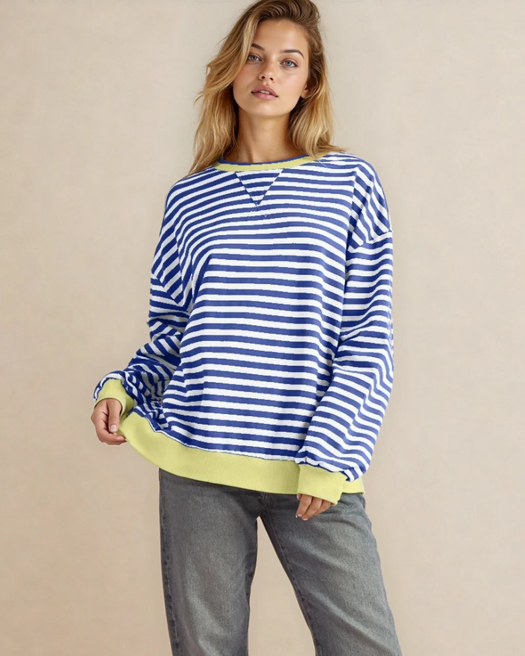 Cameron Oversized Pullover - Royal