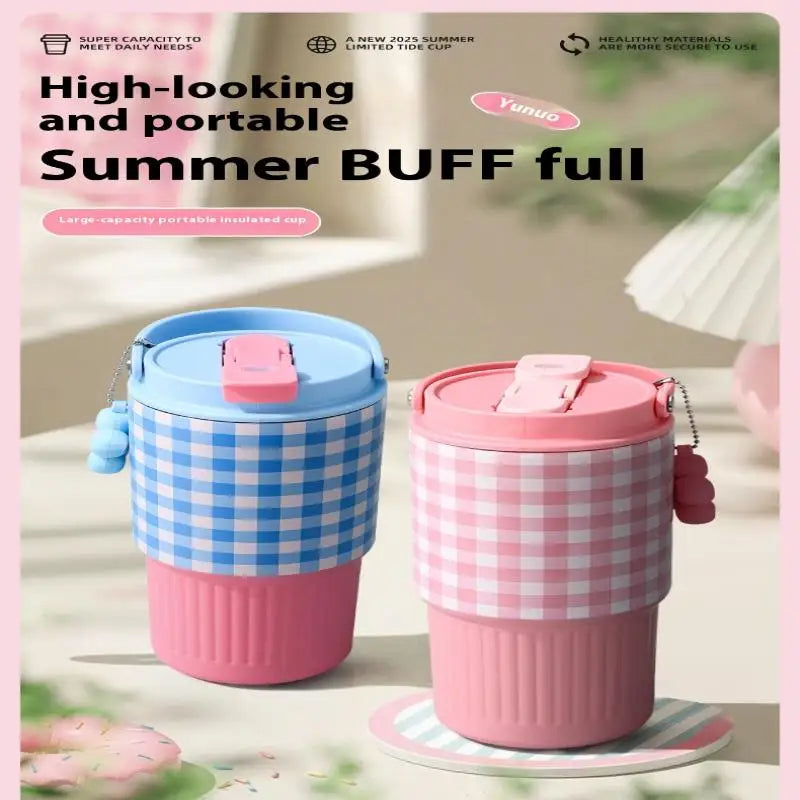 316 Stainless Steel Insulated Travel Mug | Leakproof Car Thermos Cup with Handle