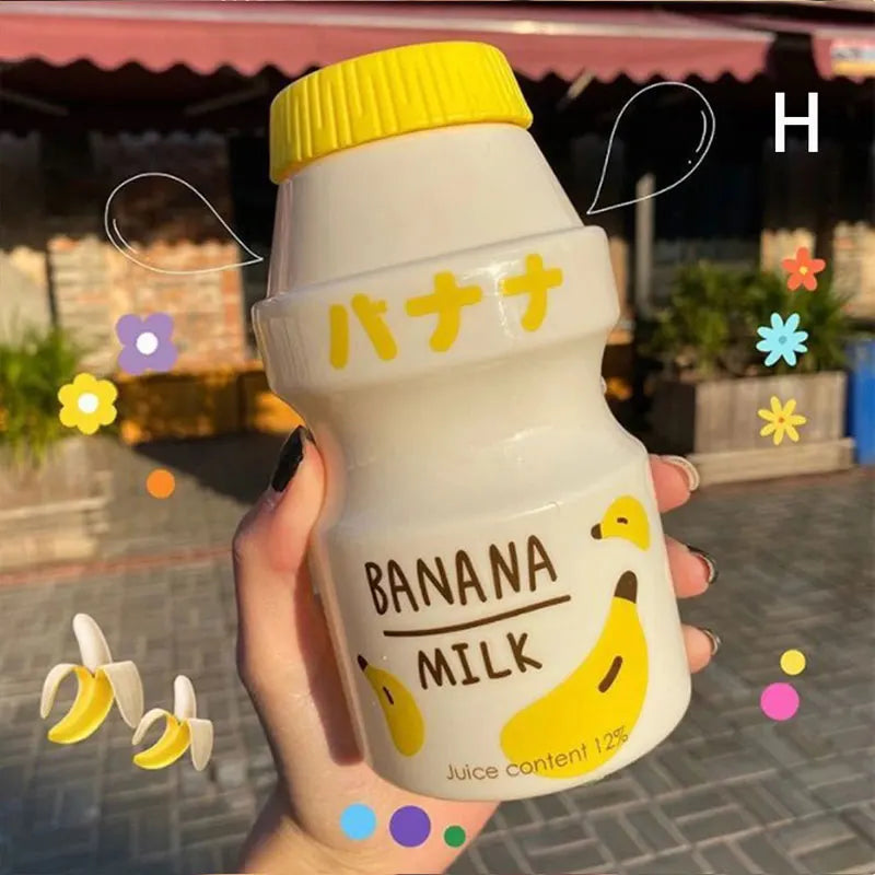 480ml Kawaii Plastic Water Bottle for Girls | Cute Reusable Drinkware