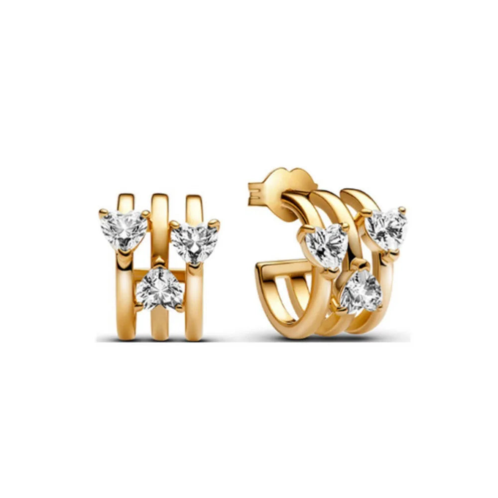 925 Silver Stud Earrings | Butterfly Snowflake Heart Moon Jewelry Gift