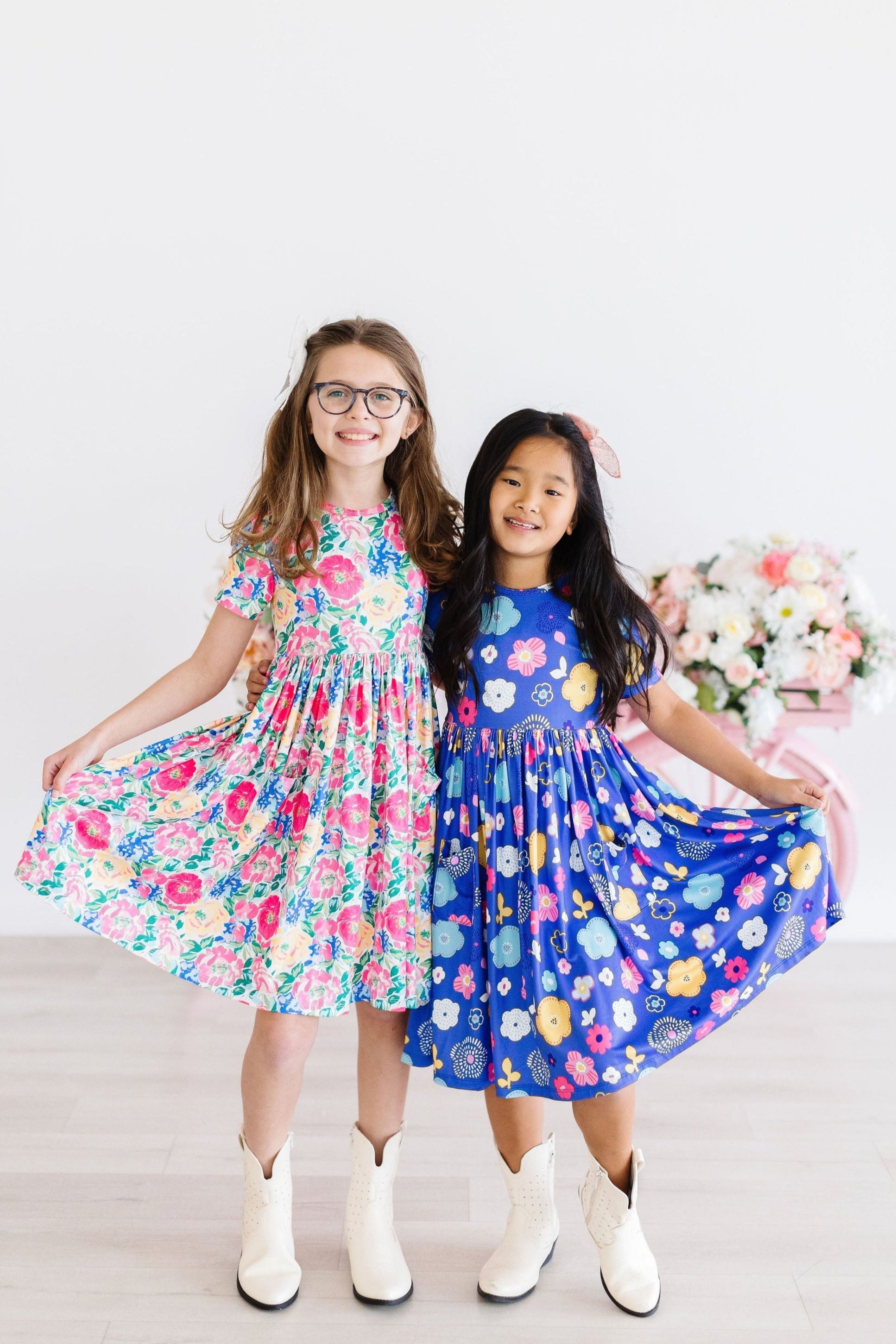 Floral Frenzy S/S Pocket Twirl Dress