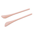 2 Pairs Cream Color Eyeglass End Tips Replacement Earsocks Pieces Tube for Thin Metal Eyeglass Temple Arm