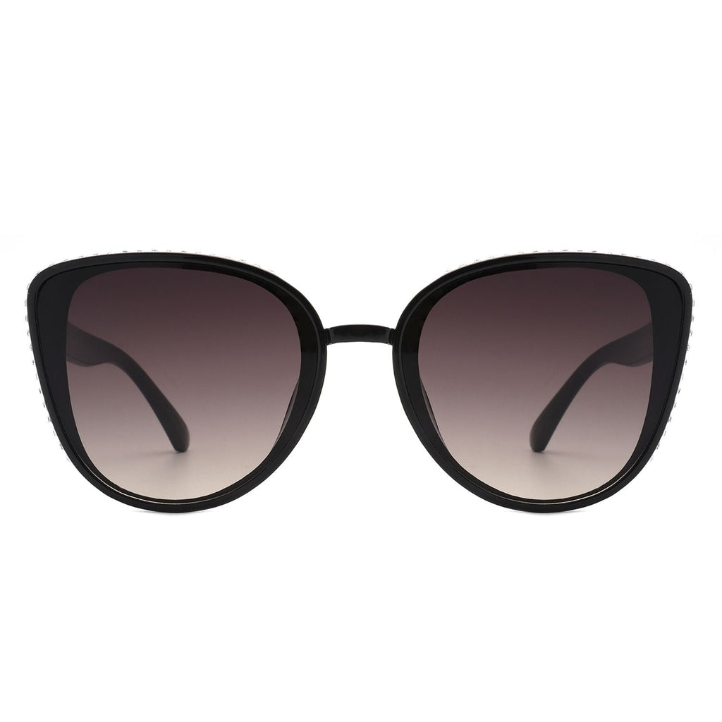 Women Rhinestone Fashion Cat Eye Sunglasses