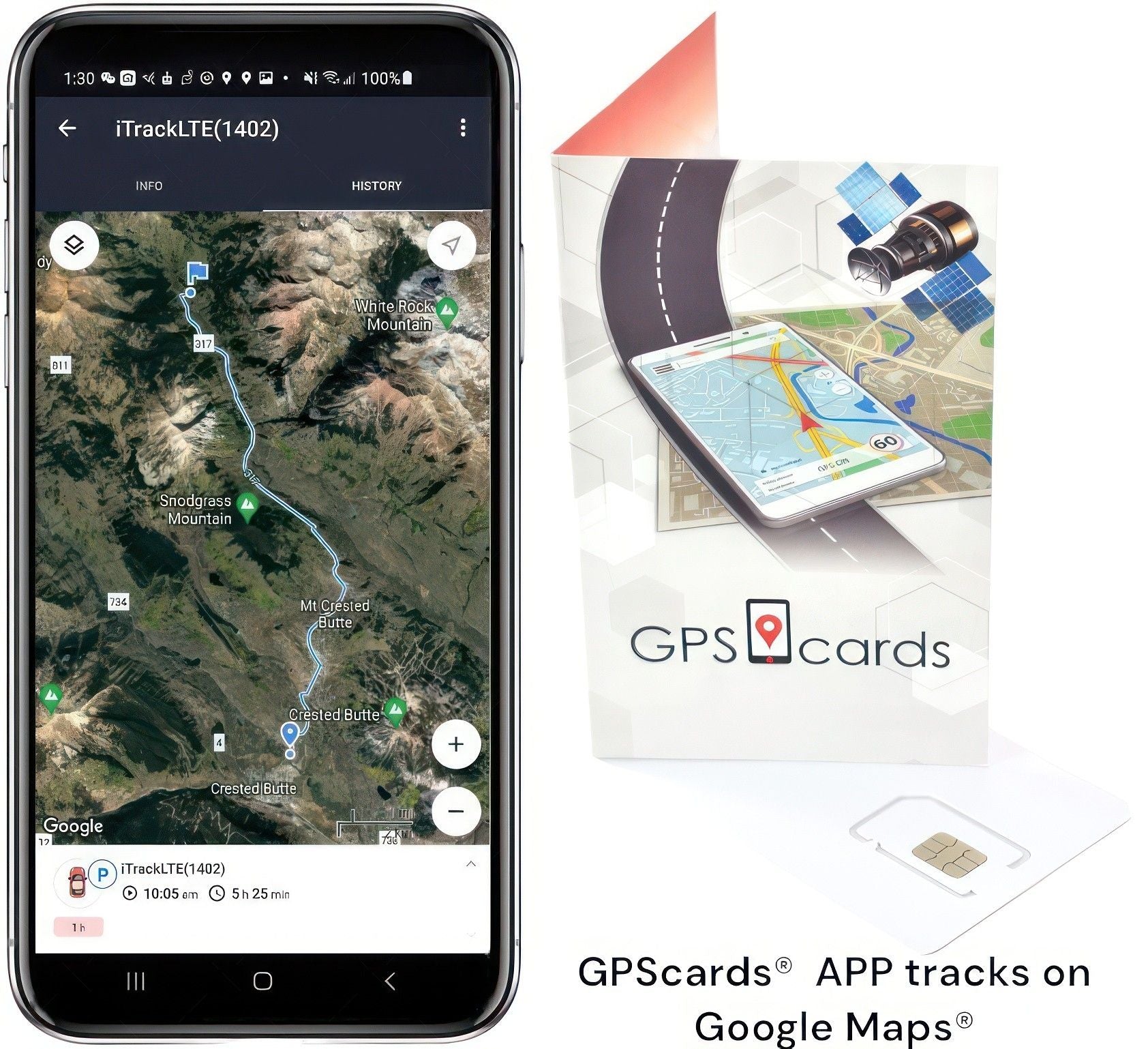 GPS cards works for Vehicle Tracker Coban GPS405C with Low Battery Notice