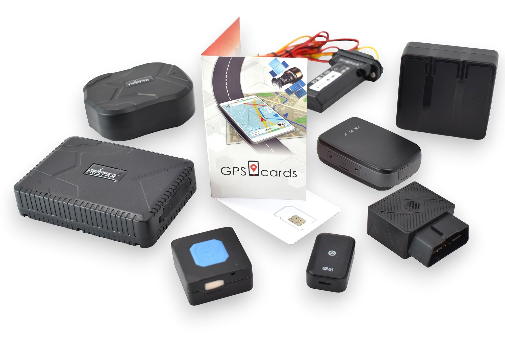 Sim card for GPS-408 Large Battery Tracker with vibration & Movement Alarm