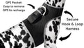 Waterproof GPS Tracker Dog Cat Rechargeable Locator with Battery Alert Size:L