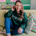 Hunter Green Prep Pullover Sweatshirt